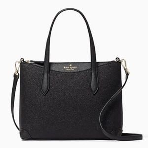 Kate Spade Shimmy Glitter Black Satchel